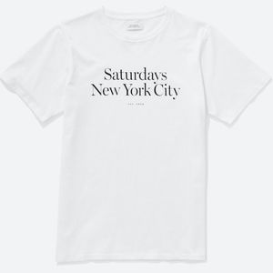 Saturdays NYC Miller T-Shirt Size Large White